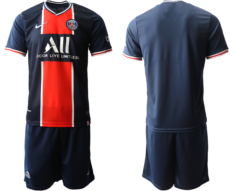 Men 2020-2021 club Paris St German home blue Soccer Jerseys